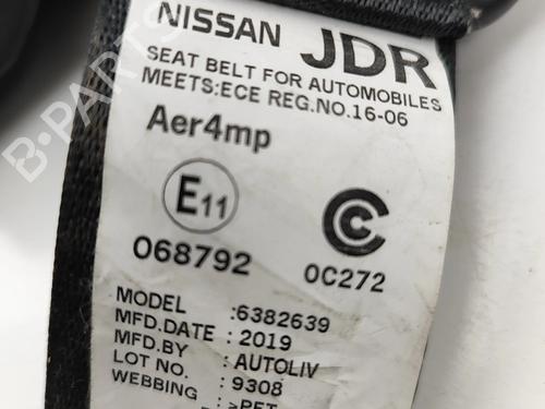 Front right seatbelt NISSAN LEAF (ZE1) Electric | BP27796945I25  - Image 6