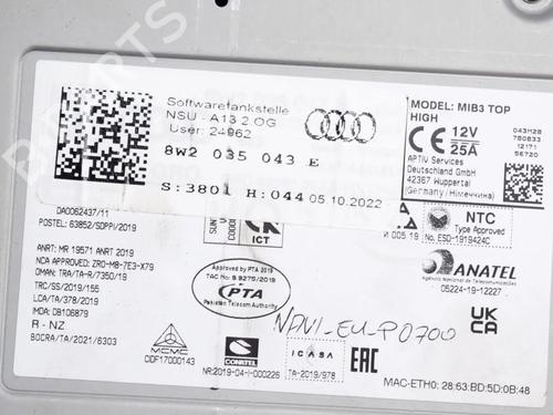 Electronic module AUDI A4 B9 (8W2, 8WC) 35 TFSI Mild Hybrid | BP27762318M83 