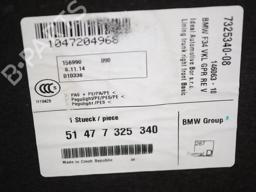 Boot lining BMW 3 Gran Turismo (F34) 330 d xDrive | BP30236034I3 