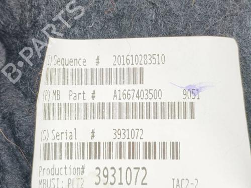 Boot lining MERCEDES-BENZ GLE (W166) 500 e 4-matic (166.063) | BP38442847I3 - Image 8