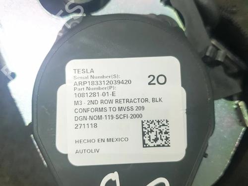 Rear right seatbelt TESLA MODEL 3 (5YJ3) EV AWD | BP27748633I28 - Image 7