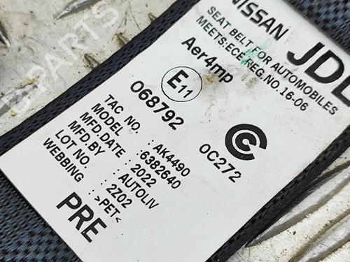 Rear left seatbelt NISSAN LEAF (ZE1) Electric | BP40014293I29 - Image 8