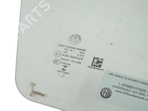 Front right door window ALFA ROMEO STELVIO (949_) 2.0 Q4 (949.AXA2A) | BP30243709C19 
