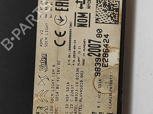 Modulo elettronico PEUGEOT 2008 II (UD_, US_, UY_, UJ_, UR_, UC_) e-2008 (UKZKXZ) | BP27786053M83 