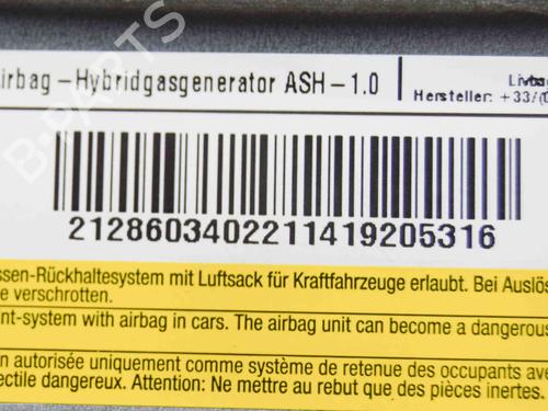 Left seat airbag MERCEDES-BENZ E-CLASS (W212) E 220 BlueTEC (212.001) | BP7739362C13 