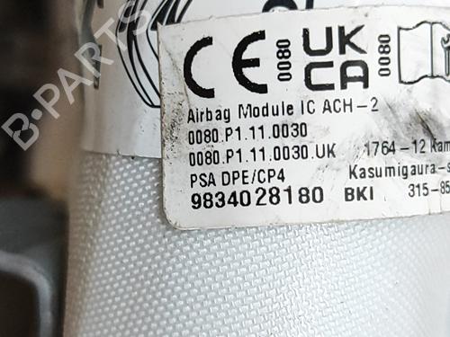 Right curtain airbag CITROËN C4 III (BA_, BB_, BC_) 1.2 PureTech 130 (BAHNSA, BAHNSB) | BP29391567C12 