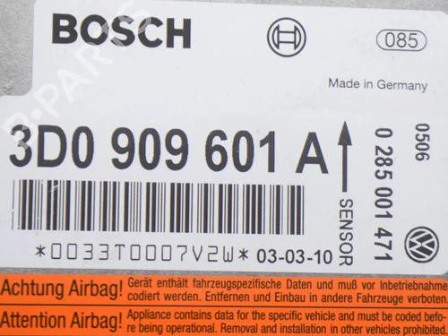 Airbag module VW PHAETON (3D1, 3D2, 3D3, 3D4, 3D6, 3D7, 3D8, 3D9) 5.0 V10 TDI 4motion | BP7543168M53 