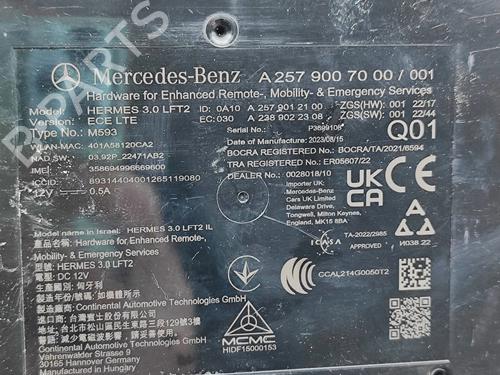 Electronic module MERCEDES-BENZ A-CLASS Saloon (V177) A 250 e (177.185) | BP31763000M83