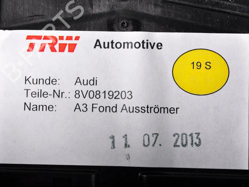 Luftventil AUDI A3 Convertible (8V7, 8VE) 2.0 TDI (136 hp) 30255541