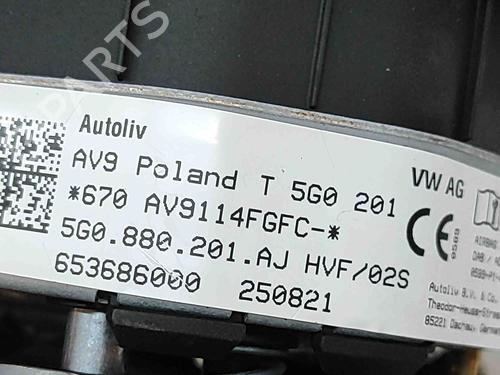 Driver airbag VW T-ROC (A11, D11) 2.0 R 4motion | BP29487415C9 