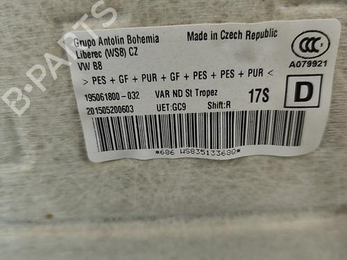 Interiør tag VW PASSAT B8 Variant (3G5, CB5) 2.0 TDI | BP29829992I12