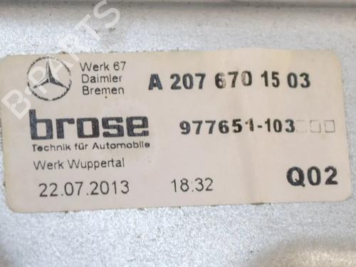 Rear left window mechanism MERCEDES-BENZ E-CLASS Convertible (A207) E 350 (207.459) | BP6753363C24