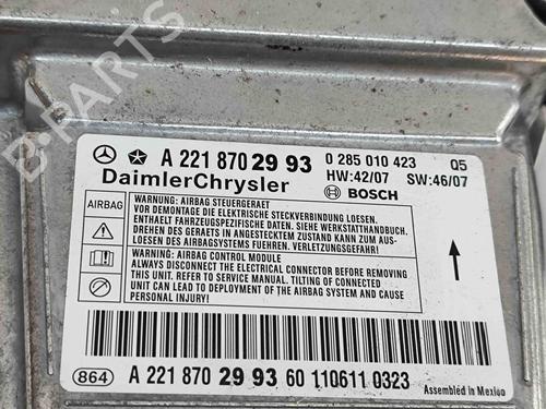 ECU airbags MERCEDES-BENZ S-CLASS (W221, V221) S 350 BlueTec (221.026, 221.126) | BP29404757M53 