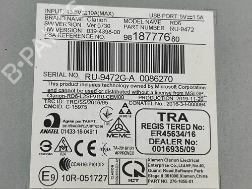 Electronic module OPEL VIVARO C Van (K0) 2.0 | BP30004853M83