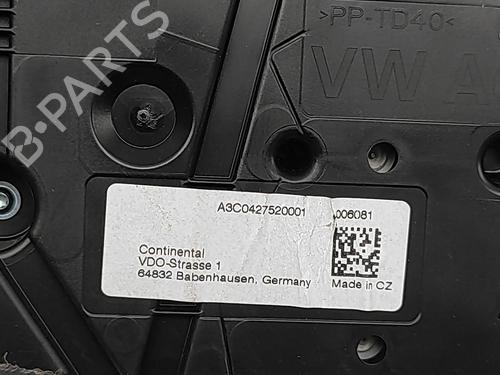 Kombiinstrument VW CRAFTER Platform/Chassis (SZ_) 2.0 TDI RWD (SZB, SZC, SZD, SZH, SZI, SZO, SZP, SZQ, SZU... | BP31047663C47 