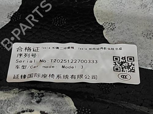 Rear seat TESLA MODEL 3 (5YJ3) EV | BP38161999C17 - Image 6