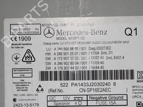 Electronic module MERCEDES-BENZ A-CLASS (W176) A 160 (176.041) | BP29920814M83 