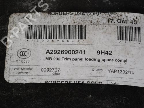 Boot lining MERCEDES-BENZ GLE Coupe (C292) 350 d 4-matic (292.323, 292.324) | BP33362437I3 - Image 5