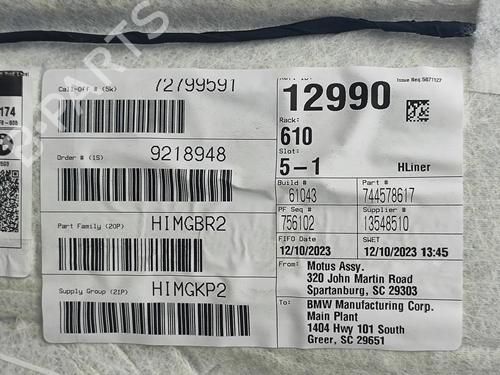 Interiør tag BMW X5 (G05, F95) xDrive 45 e Plug-in Hybrid | BP36068344I12 - Image 8