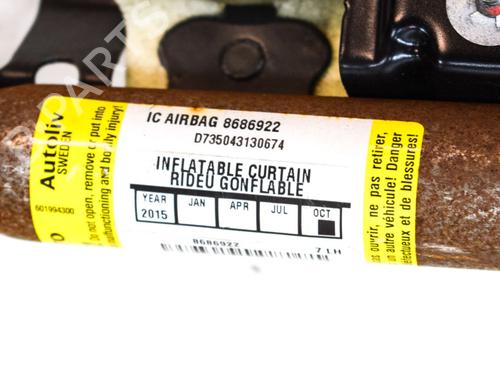 Left curtain airbag VOLVO XC90 I (275) T6 AWD | BP14630078C11 