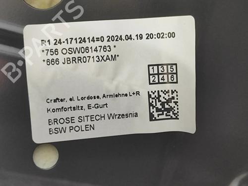 Right front seat MAN TGE Van 2.0 TDI (01V, 03V, 36V, UYB, UYC, UYD) | BP31976762C16 