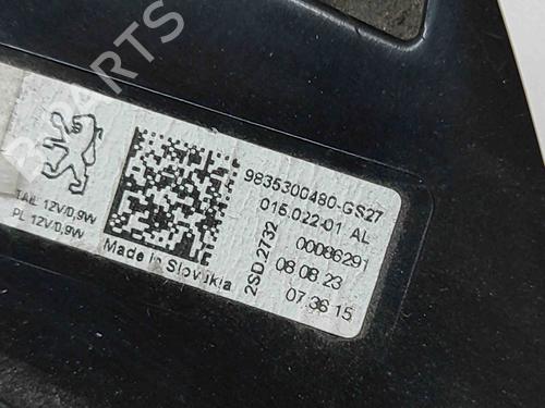 Left tailgate light PEUGEOT 408 II (FP_, F3_, FM_) PureTech 130 (FPHNST) | BP27798864C79
