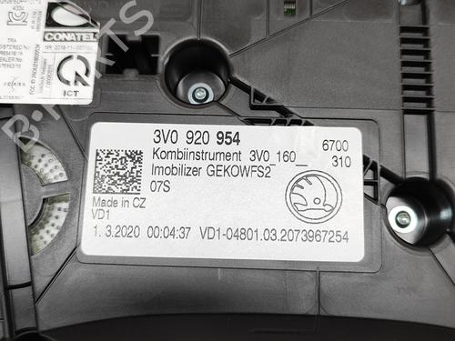 Instrument cluster SKODA SUPERB III Estate (3V5) 1.4 TSI iV | BP27776029C47 