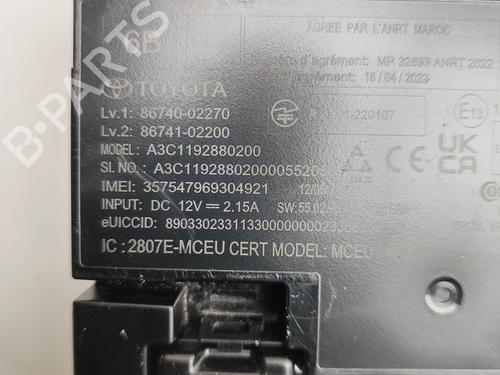 Electronic module TOYOTA C-HR (_X2_, _H2_) Hybrid (ZYX20) | BP30108445M83