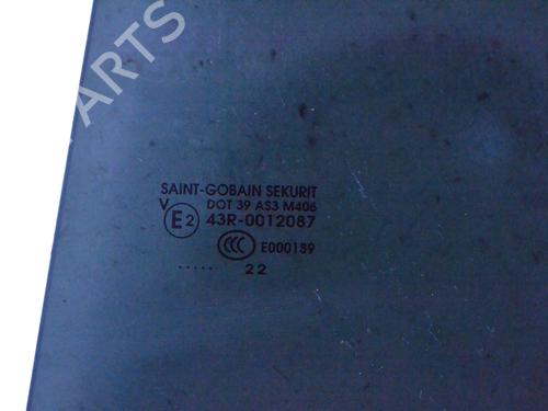Dør rude ventre bagtil OPEL MOKKA 1.2 (76) | BP33357264C20 - Image 5