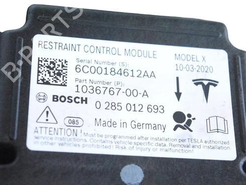 ECU airbags TESLA MODEL X (5YJX) P100D AWD | BP30251758M53