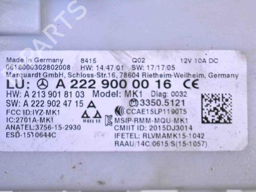 Electronic module MERCEDES-BENZ E-CLASS (W213) E 220 d (213.004) | BP30229790M83 