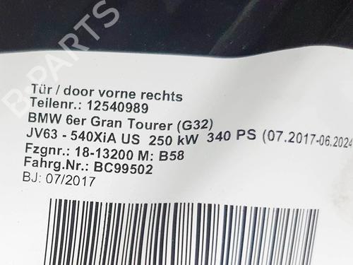 Right front door BMW 6 Gran Turismo (G32) 630 i | BP8839794C3 