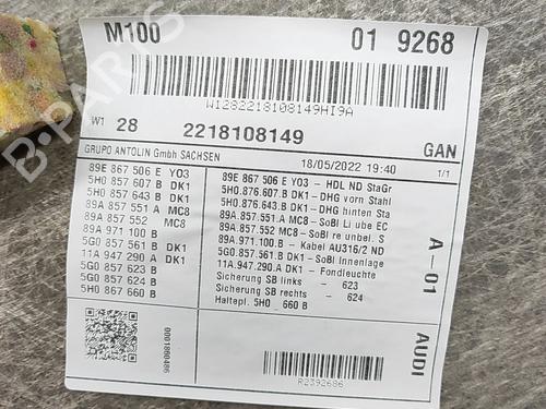 Interiør tag AUDI Q4 E-TRON Sportback (F4N) 40 | BP38291938I12 - Image 4