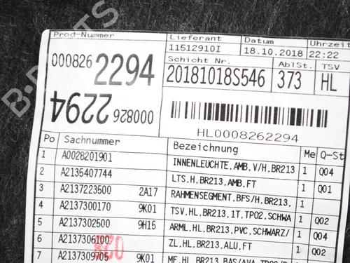 Rear left panel MERCEDES-BENZ E-CLASS (W213) E 220 d (213.004) | BP33355401C60  - Image 7