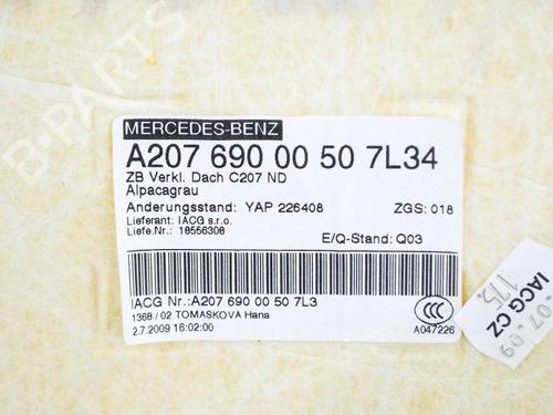 Interior roof MERCEDES-BENZ E-CLASS Coupe (C207) E 350 CDI (207.322) | BP14608034I12 