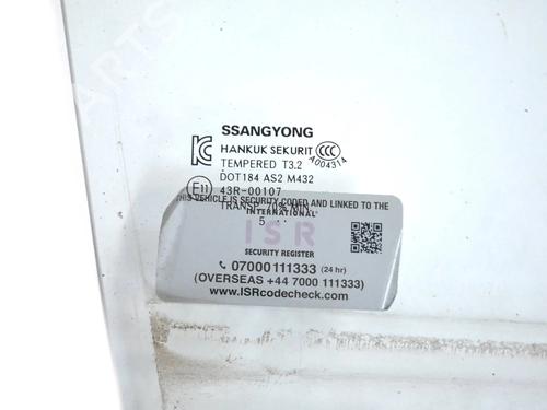 Front right door window SSANGYONG TIVOLI 1.6 | BP30267489C19 