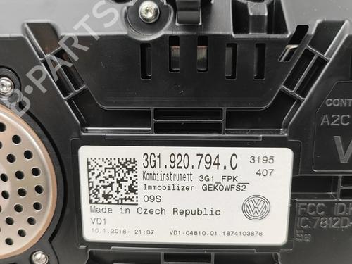 Instrument cluster VW PASSAT B8 Variant (3G5, CB5) 1.4 GTE Hybrid | BP26570121C47  - Image 7