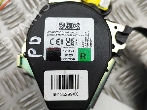 Front right seatbelt PEUGEOT 508 II (FB_, FH_, F3_) Hybrid 225 (F35GQU) | BP29975330I25