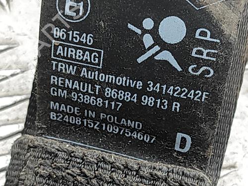 Front right seatbelt OPEL VIVARO B Bus (X82) 1.6 CDTI (06) | BP31951331I25