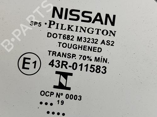 Front right quarter glass NISSAN LEAF (ZE1) Electric | BP27780111C112 