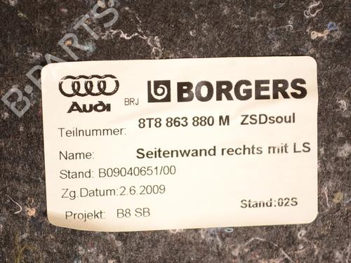 Boot lining AUDI A5 Sportback (8TA) 3.0 TDI quattro | BP30232231I3 