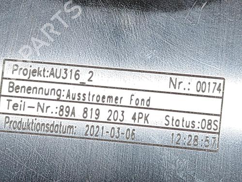 Air vent AUDI Q4 E-TRON SUV (F4B) 50 quattro | BP27775415I21  - Image 5