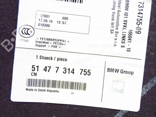 Boot lining BMW i3 (I01) Range Extender | BP14619142I3 - Image 6