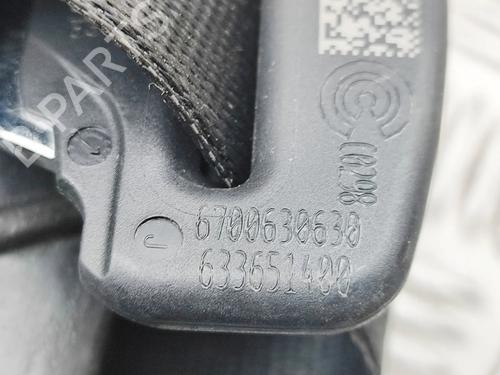 Rear right seatbelt MASERATI LEVANTE SUV (M161) 3.0 D Q4 | BP31859336I28