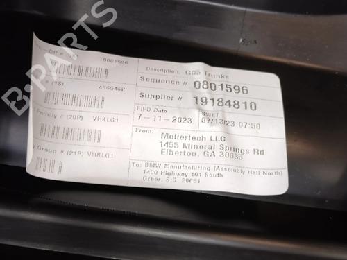 Boot lining BMW XM (G09) XM All-wheel Drive | BP39687074I3 - Image 5