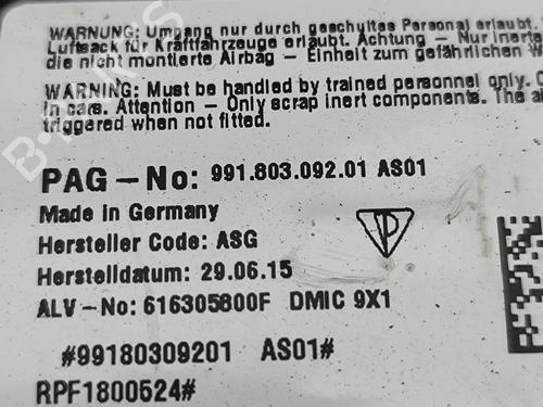 Poduszka powietrzna Airbag drzwi prawych PORSCHE 911 (991) 3.8 Carrera S / GTS | BP30708338C51