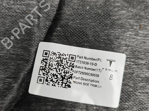 Boot lining TESLA MODEL 3 (5YJ3) EV | BP34190399I3  - Image 5