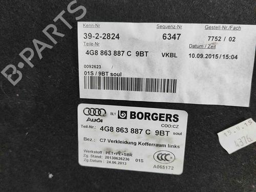 Boot lining AUDI A7 Sportback (4GA, 4GF) 3.0 TDI quattro | BP29487726I3 