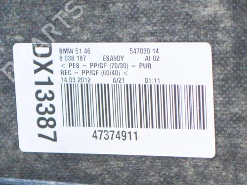 Rear parcel shelf BMW 5 (F10) 520 d | BP9511493C85 