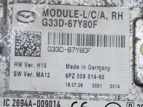 Electronic module MAZDA 6 Estate (GH) 2.2 MZR-CD (GH10) | BP10187347M83 